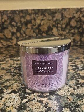 BBW A Thousand Wishes scented 3 wick candle
